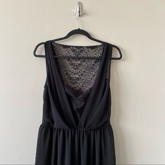 Asos-Lace Insert Sleeveless Midi Dress (Size:8) - Picture 8 of 12